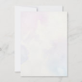 Soft Lilac Watercolor Floral Wedding 招待状 (裏面)