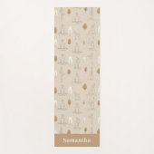 Soft Line Art Yoga Flow Minimalist ヨガマット (正面)