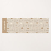 Soft Line Art Yoga Flow Minimalist ヨガマット (正面(横))