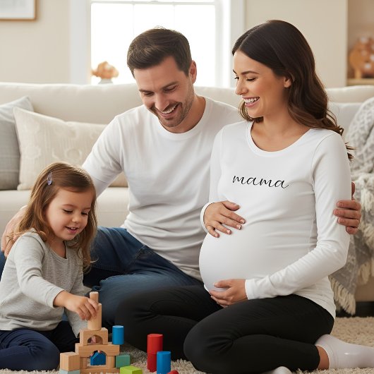 Soft Long Sleeve Maternity Top for Pregnant Moms  Tシャツ