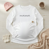 Soft Long Sleeve Maternity Top for Pregnant Moms  Tシャツ
