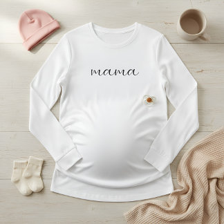 Soft Long Sleeve Maternity Top for Pregnant Moms  Tシャツ