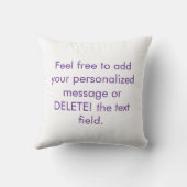 Soft Love Declaration by Message from cute Lemur クッション (裏面)