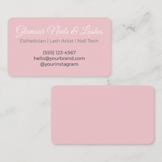 Soft Luxury Beauty/Wellness Parlor 名刺 (正面/裏面)