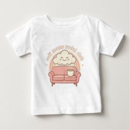 Soft Mama Social Club レインボーデザイン | かわいい&リラックス ベビーTシャツ