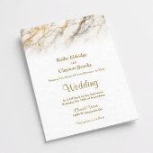 Soft Marble Fade Wedding Invitation 招待状