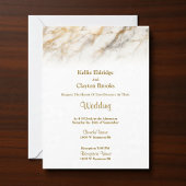 Soft Marble Fade Wedding Invitation 招待状