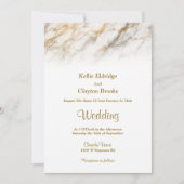 Soft Marble Fade Wedding Invitation 招待状 (正面)