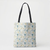 Soft Meadow Daisy Watercolor トートバッグ (正面)