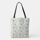 Soft Meadow Daisy Watercolor トートバッグ (裏面)