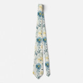 Soft Meadow Daisy Watercolor ネクタイ (正面)