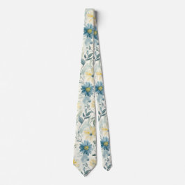 Soft Meadow Daisy Watercolor ネクタイ