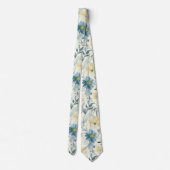 Soft Meadow Daisy Watercolor ネクタイ (裏面)