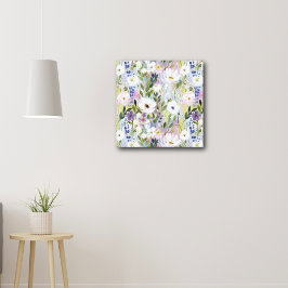 Soft Meadow Floral Watercolor キャンバスプリント