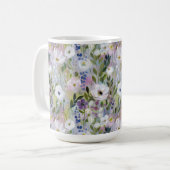 Soft Meadow Floral Watercolor コーヒーマグカップ (正面左)