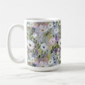 Soft Meadow Floral Watercolor コーヒーマグカップ (左)