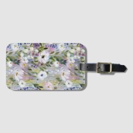 Soft Meadow Floral Watercolor ラゲッジタグ