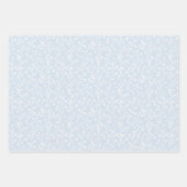Soft Meadow Neutral - Powder Blue ラッピングペーパーシート (正面)