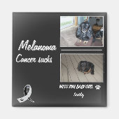 Soft Melanoma Pet Loss Tribute Layout マグネット (正面)