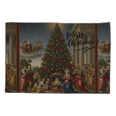 Soft Microfiber Nativity Christmas Pillowcase 枕カバー (裏面)