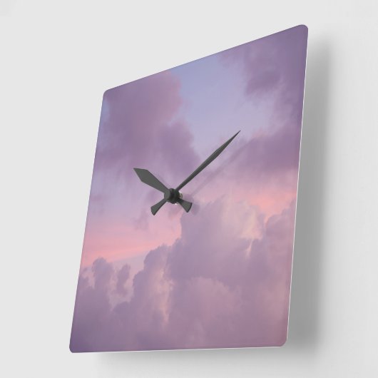 Soft Midnight Caribbean Summer Dream 1 スクエア壁時計 (傾斜)