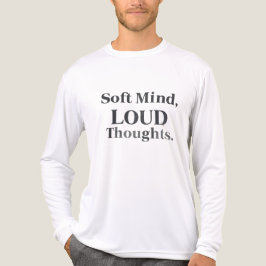 Soft Mind Loud Thoughts Minimalist Vintage トライブレンドＴシャツ