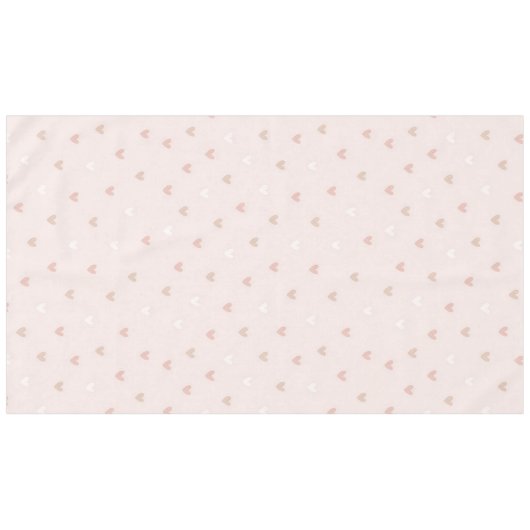 Soft Minimal Heart Pattern テーブルクロス (正面(横))