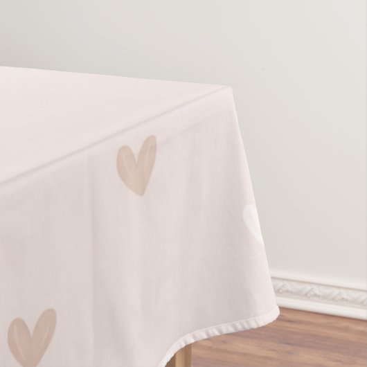 Soft Minimal Heart Pattern テーブルクロス (インサイチュ)