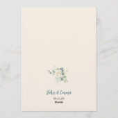 Soft Minimalist Save the Date | Editable Template 招待状 (裏面)
