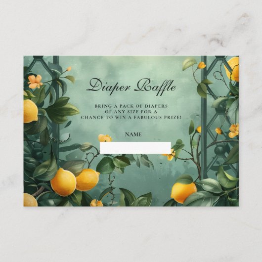 Soft Mint Citrus Diapper Raffle エンクロージャーカード (正面)