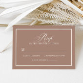 Soft Mocha Taupe | Luxe Neutral Wedding 出欠カード