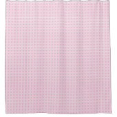 Soft Modern Pink Tartan Curtain Subtle and Sleek シャワーカーテン (正面)