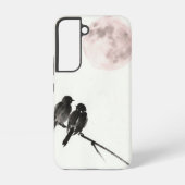 Soft Moon Birds Pastel Phone Case - Samsung Samsung Galaxyケース (裏面)