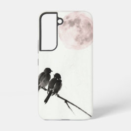 Soft Moon Birds Pastel Phone Case - Samsung Samsung Galaxy S22ケース