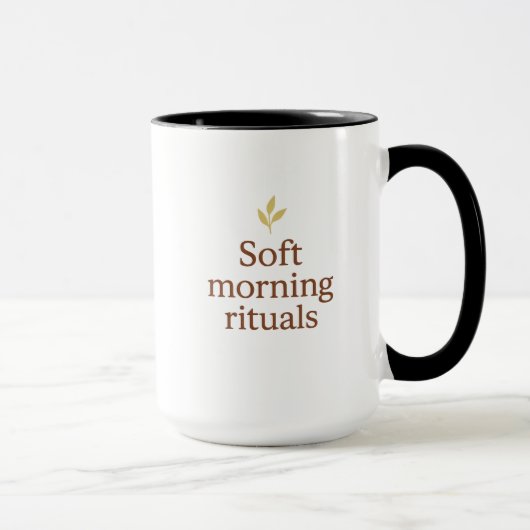 Soft Morning Mug – Minimalist Cozy Cup  マグカップ (右)