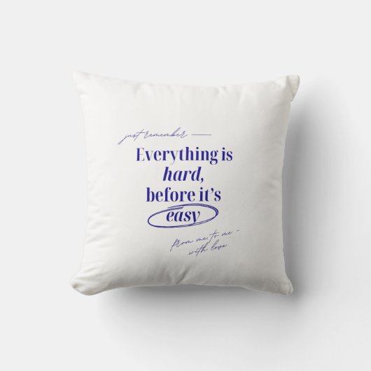 Soft Motivational Pillow クッション (正面)