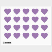Soft Muted Lavender Cute Heart Sticker ハートシール (シート)