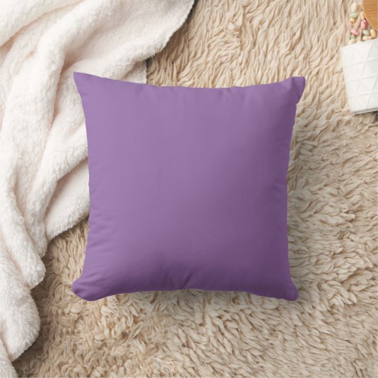 Soft Muted Lavender - Throw Pillow クッション (ブランケット)