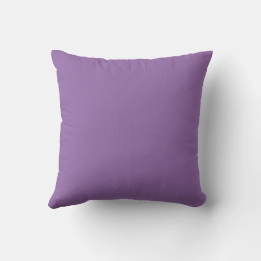 Soft Muted Lavender - Throw Pillow クッション (裏面)