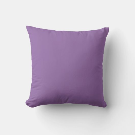 Soft Muted Lavender - Throw Pillow クッション (正面)