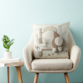 Soft Neutral 3D Geometry クッション (椅子)