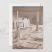 Soft Neutral Aesthetic Editable Template 招待状 (裏面)