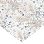 Soft Neutral Boho Floral Botanical Spring Pattern ショートテーブルランナー (コーナー)