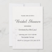 Soft Neutral Bridal Shower Invitation 招待状 (正面)