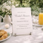 Soft Neutral Bridal Shower Invitation 招待状
