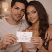 Soft Neutral Engagement Reveal Enclosure Card エンクロージャーカード