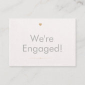 Soft Neutral Engagement Reveal Enclosure Card エンクロージャーカード (正面)