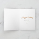 Soft Neutral Floral Birthday カード (内部)