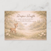 Soft Neutral Forest Critters Diapper Raffle  エンクロージャーカード (正面)