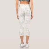 Soft Neutral Geometric Floral カプリレギンス (裏面)